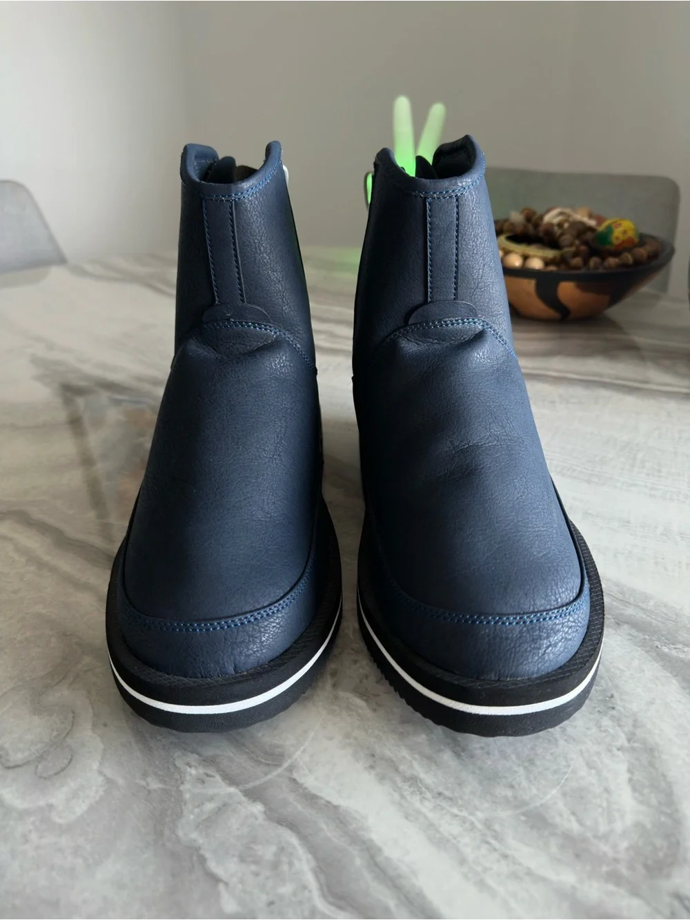 Suicoke QC-ANWP Waterproof Navy Blue Ankle Boots